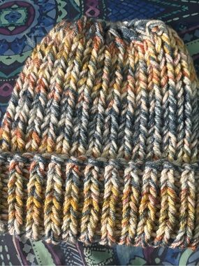 Chunky Multicolor Knit Beanie - Cozy Winter Hat